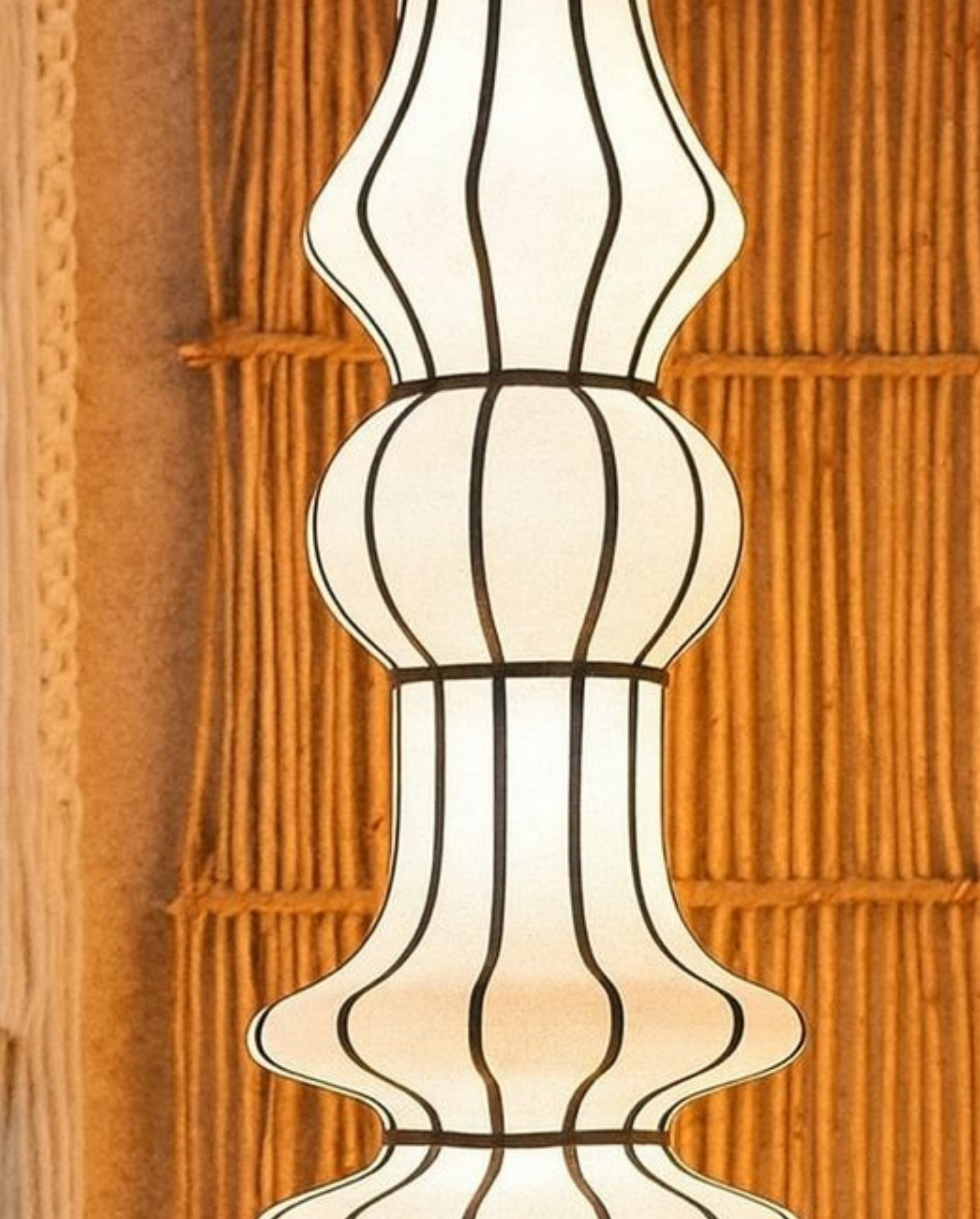 White Fabric Japanese Style Pendant Lamp | Living Room, Bedroom, Hotel, Residential Space LP-96