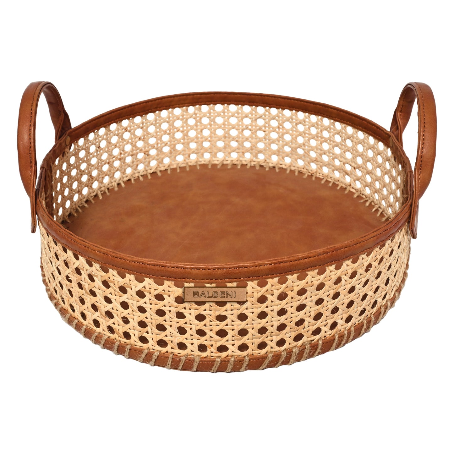 Round Rattan Storage Basket organiser