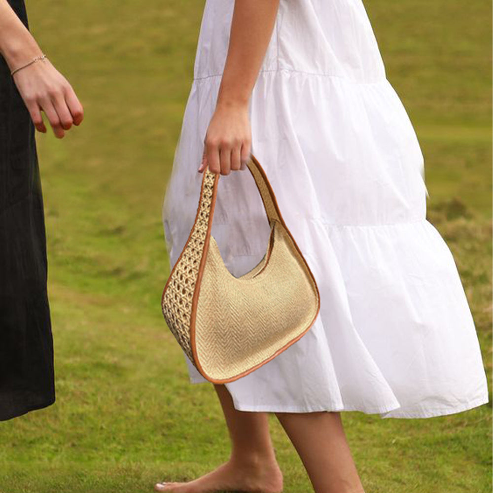 rattan handbag