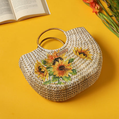 Seagrass Semicircle Bag