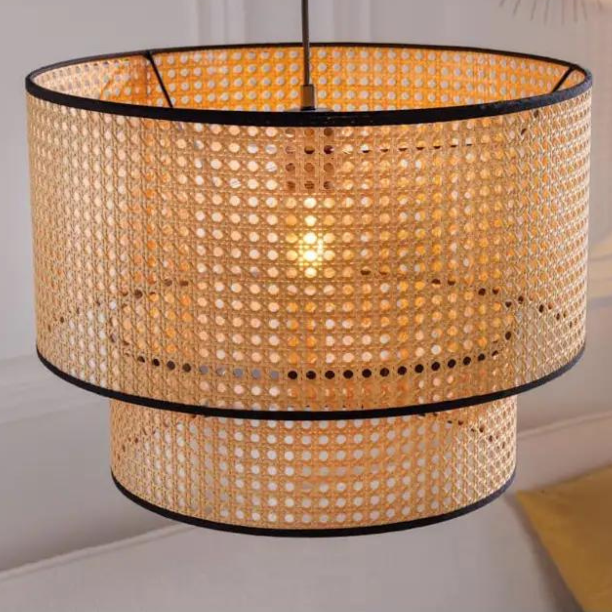 Cane Webbing Pendant Lamp

