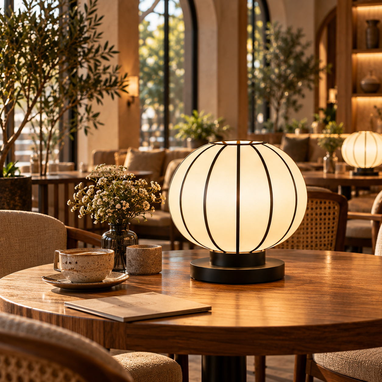 Japanese Style Fabric Table Lamp | Bedside, Study & Decorative Ambient Light LP-128