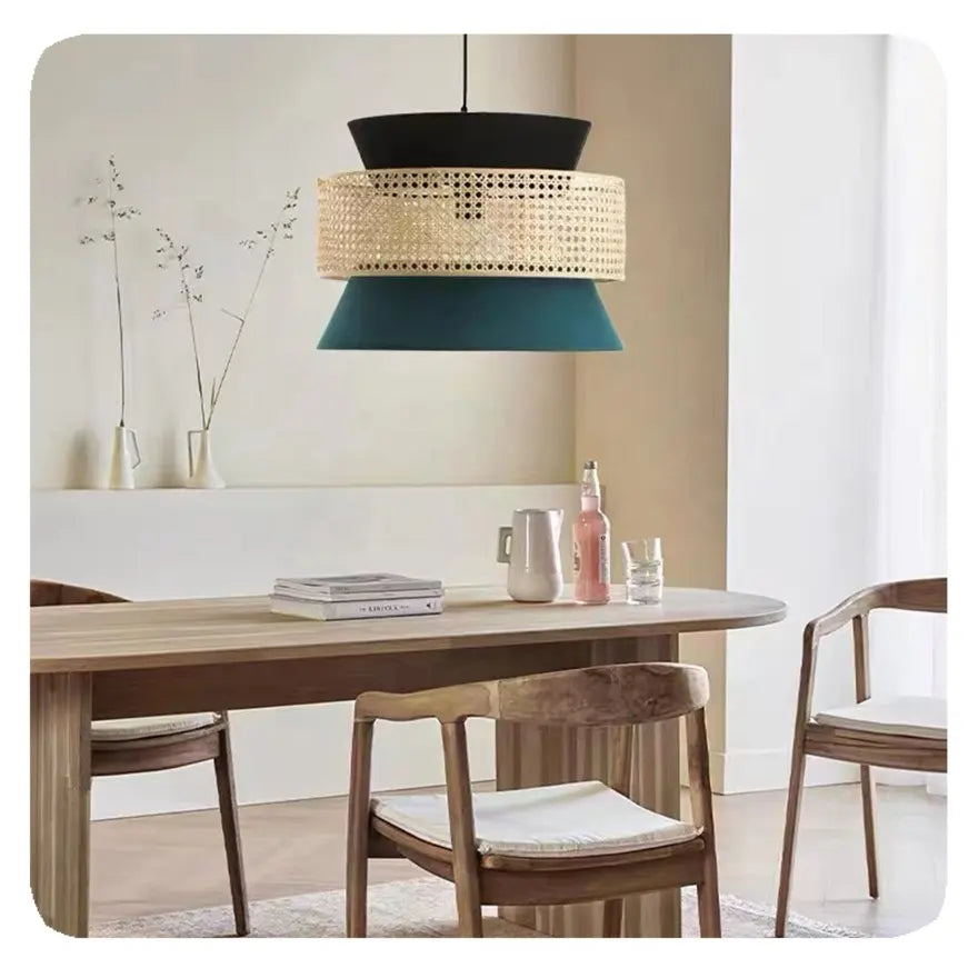 Cane Webbing Lamp | Ceiling Rattan Pendant Lamp