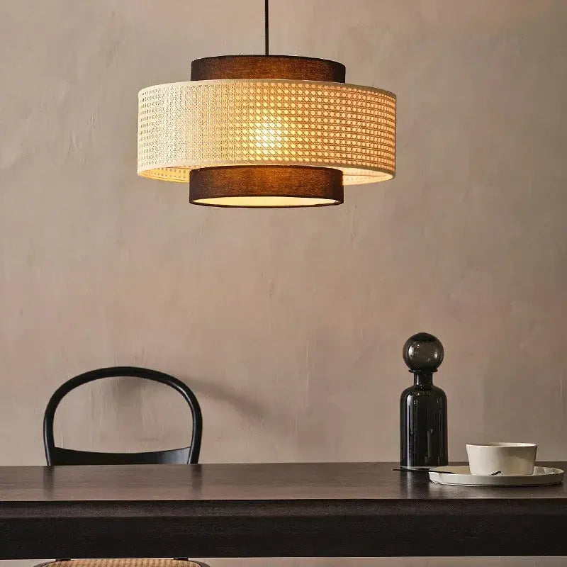 Buy Cane Webbing Lamp, Ceiling Rattan Pendant Lamp
