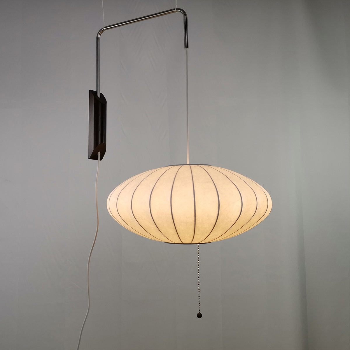 White Fabric Japanese Style Wall Lamp | Living Room, Bedroom, Hotel, Residential Space LP-108