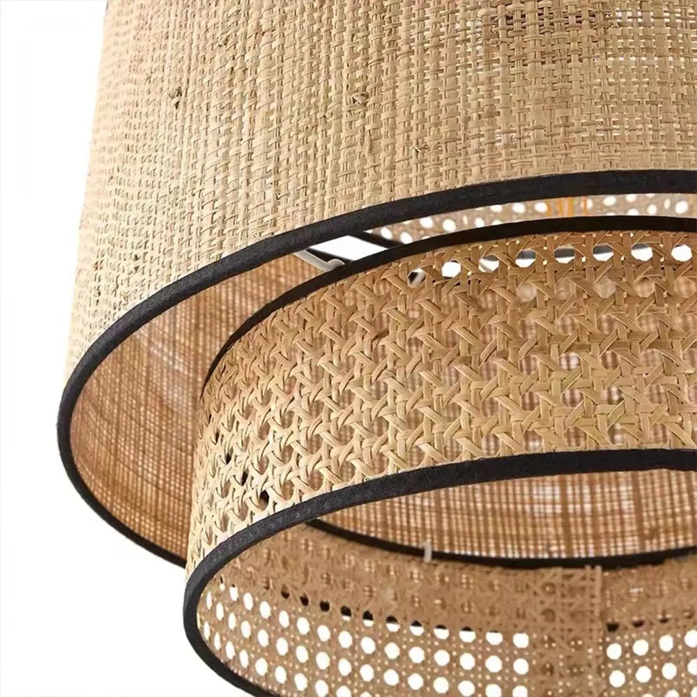 Cane Webbing Lamp | Ceiling Rattan Pendant Lamp LP-58