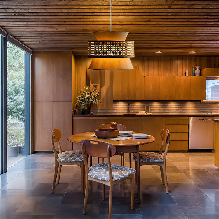 Cane Webbing Lamp | Ceiling Rattan Pendant Lamp LP-4