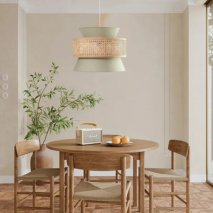 Cane Webbing Lamp | Ceiling Rattan Pendant Lamp LP-4