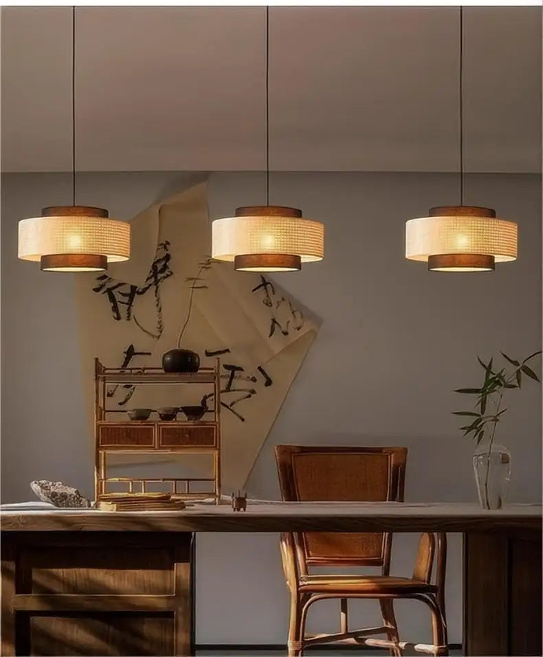 Cane Webbing Lamp | Rattan Pendant Lamp LP-2