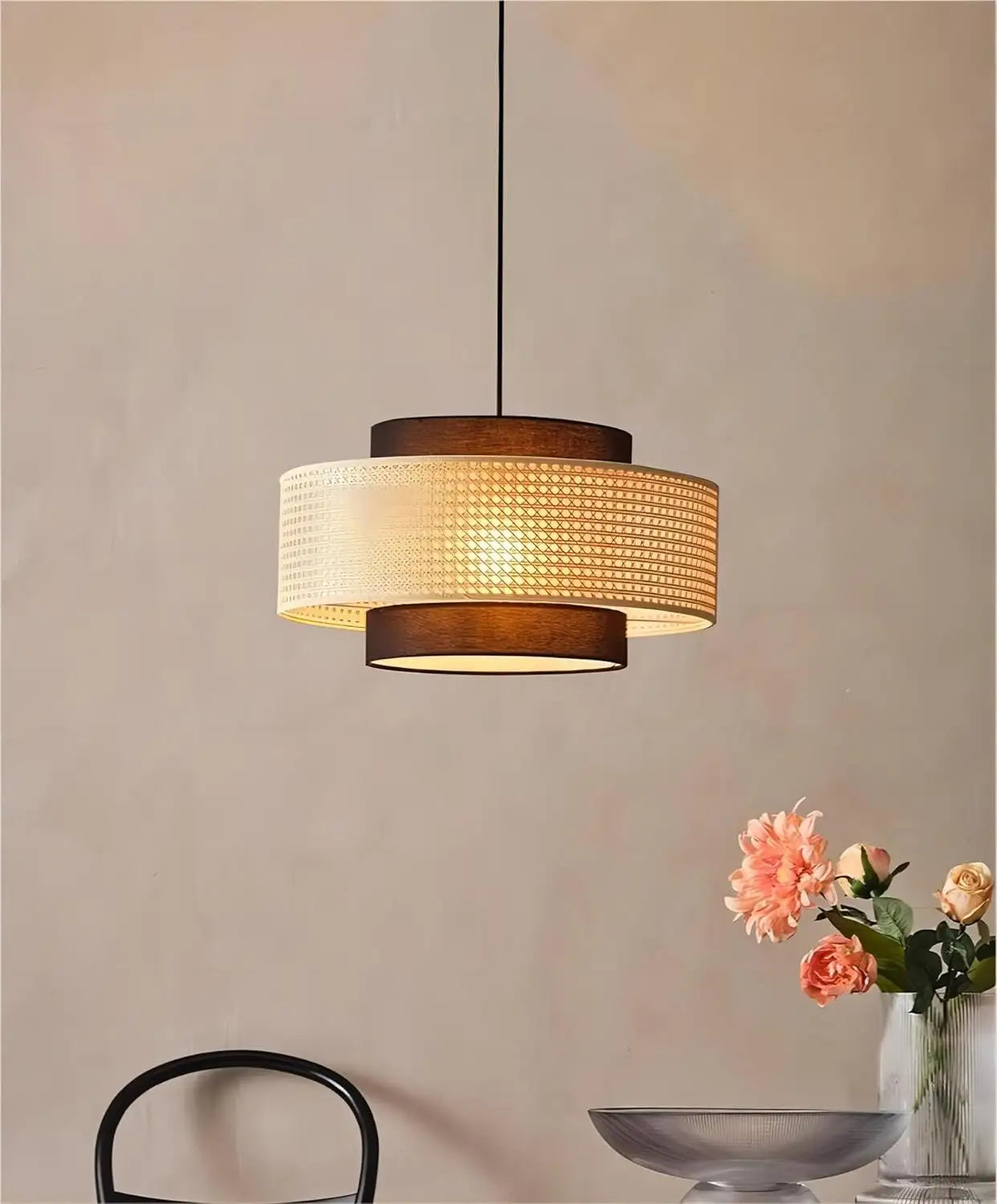 Cane Webbing Lamp | Rattan Pendant Lamp LP-2