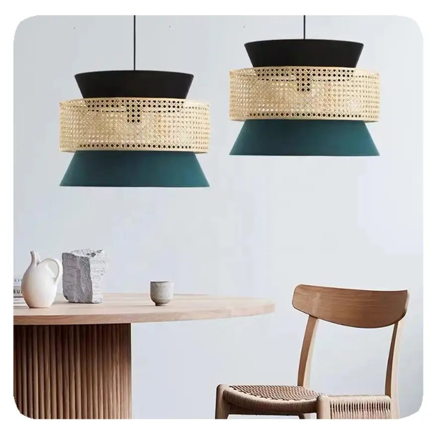 Cane Webbing Lamp | Ceiling Rattan Pendant Lamp LP-1