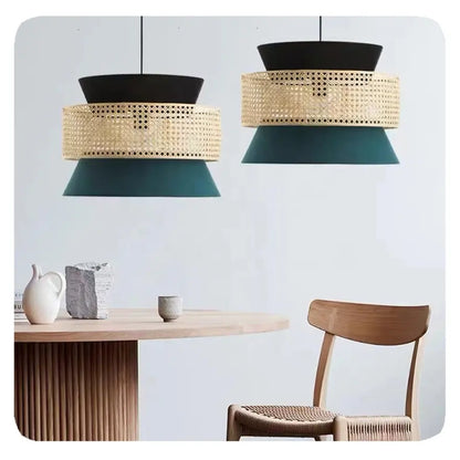 Cane Webbing Lamp | Ceiling Rattan Pendant Lamp