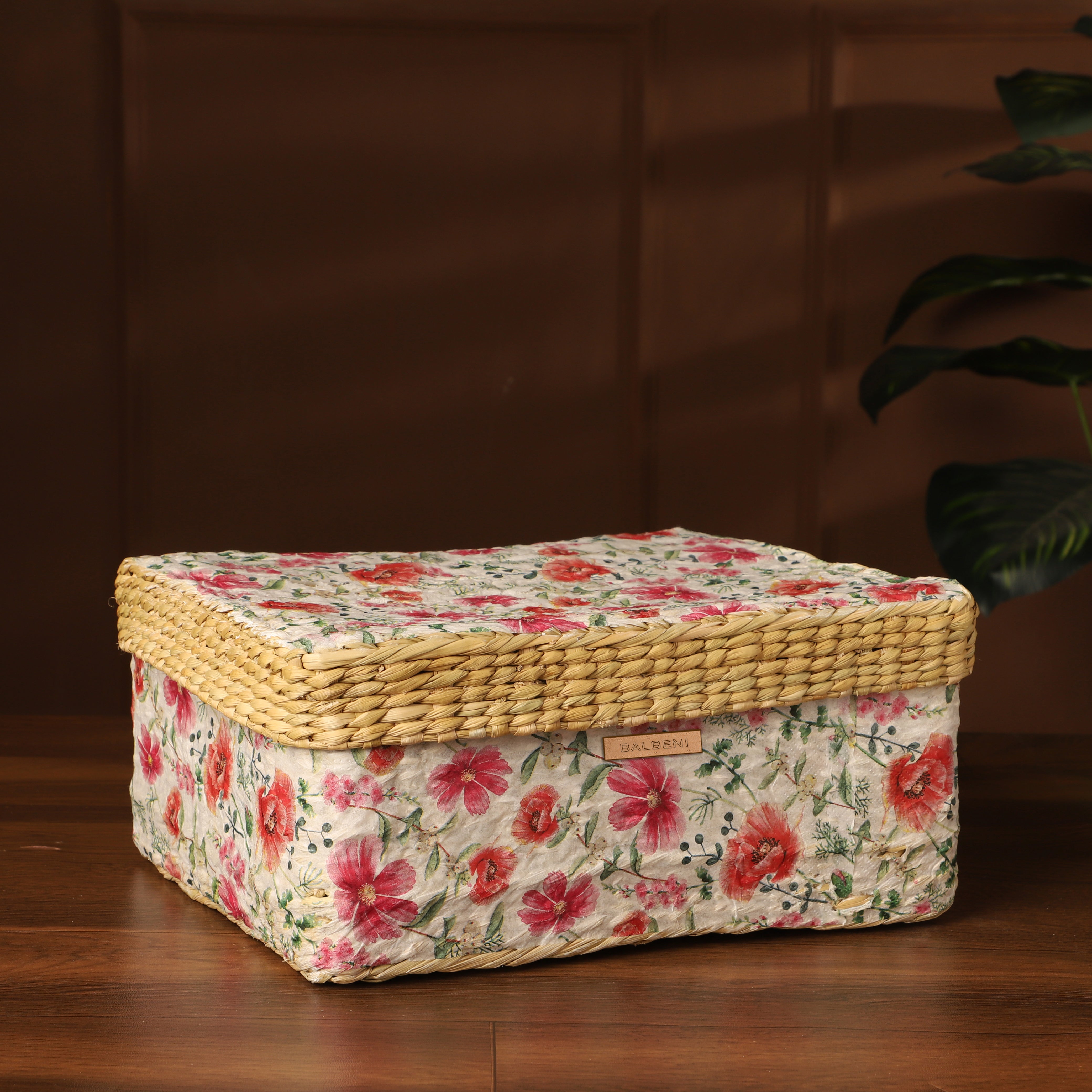 Seagrass Lid Storage Box M