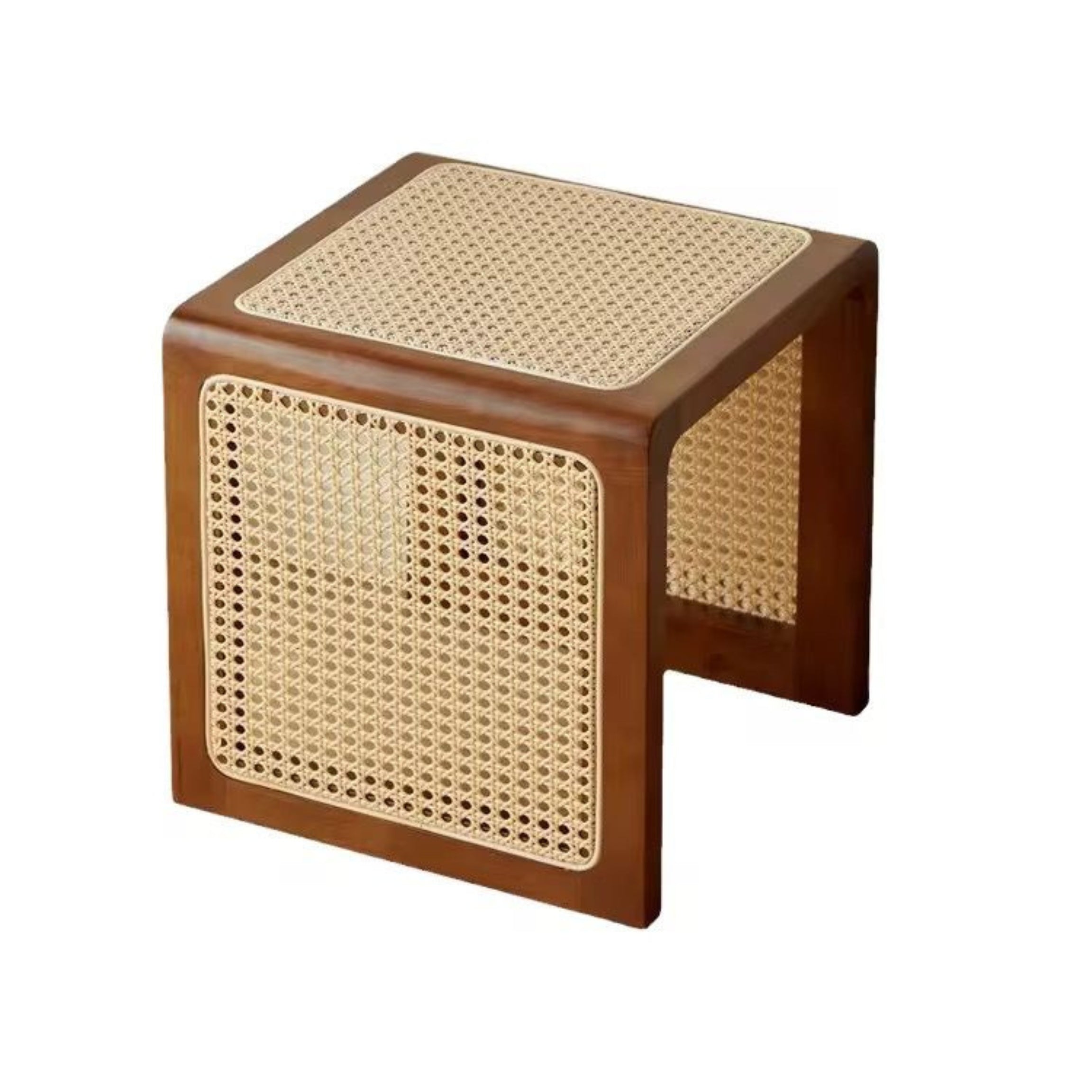 Rattan Tea stool | Rattan Wood Changing Shape Low Stool