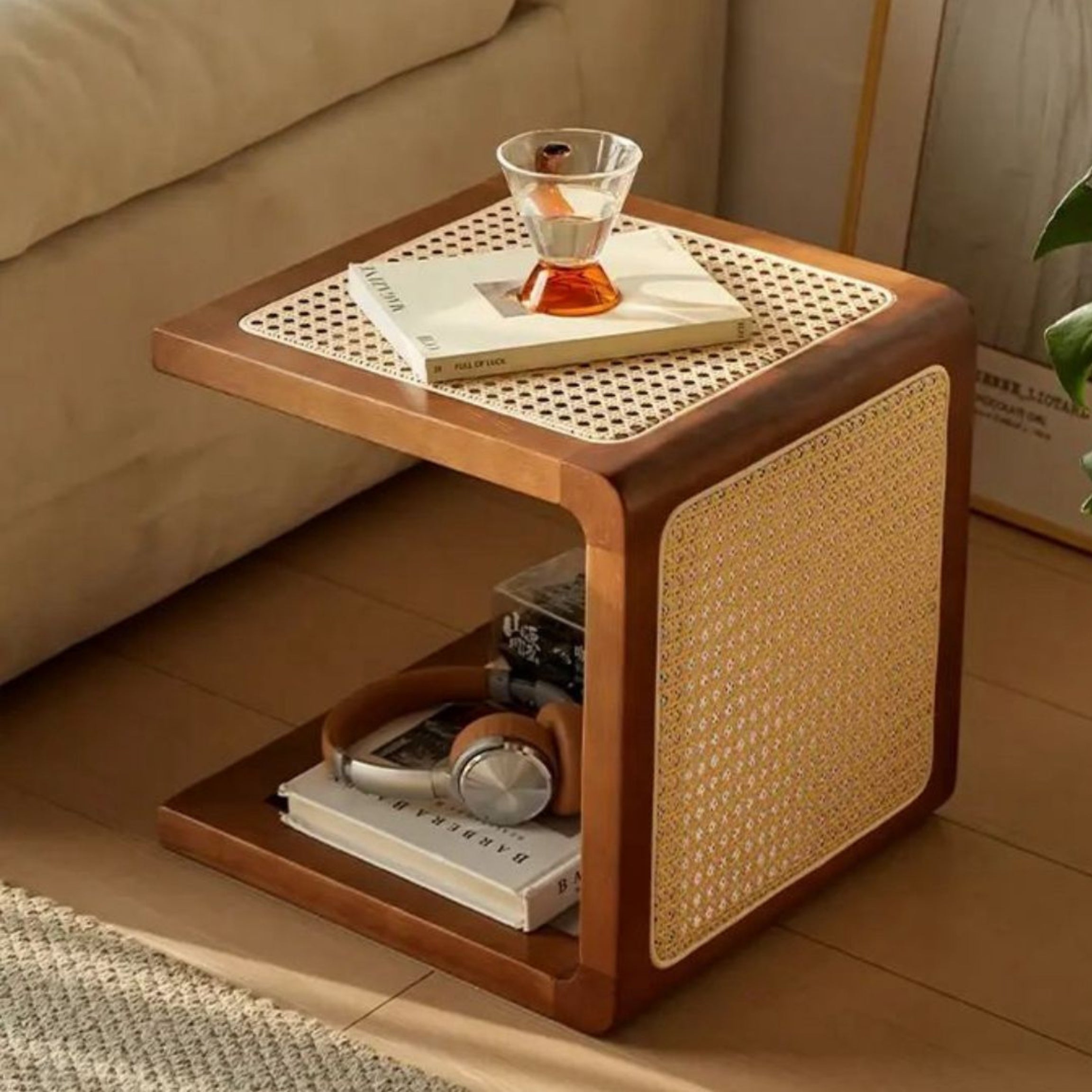 Rattan Tea stool | Rattan Wood Changing Shape Low Stool