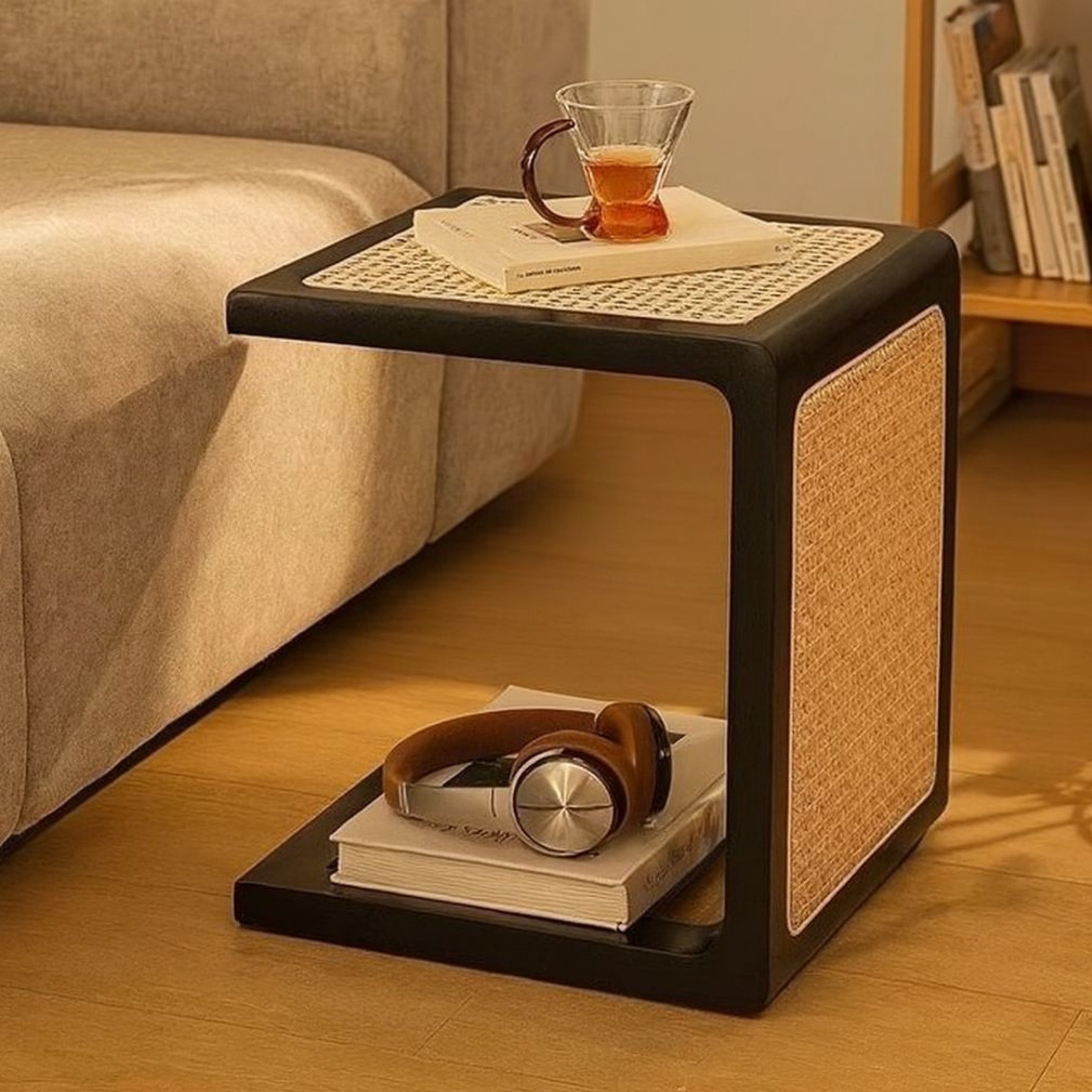 Wood Rattan Stool | Wooden Rattan stool in changing shape