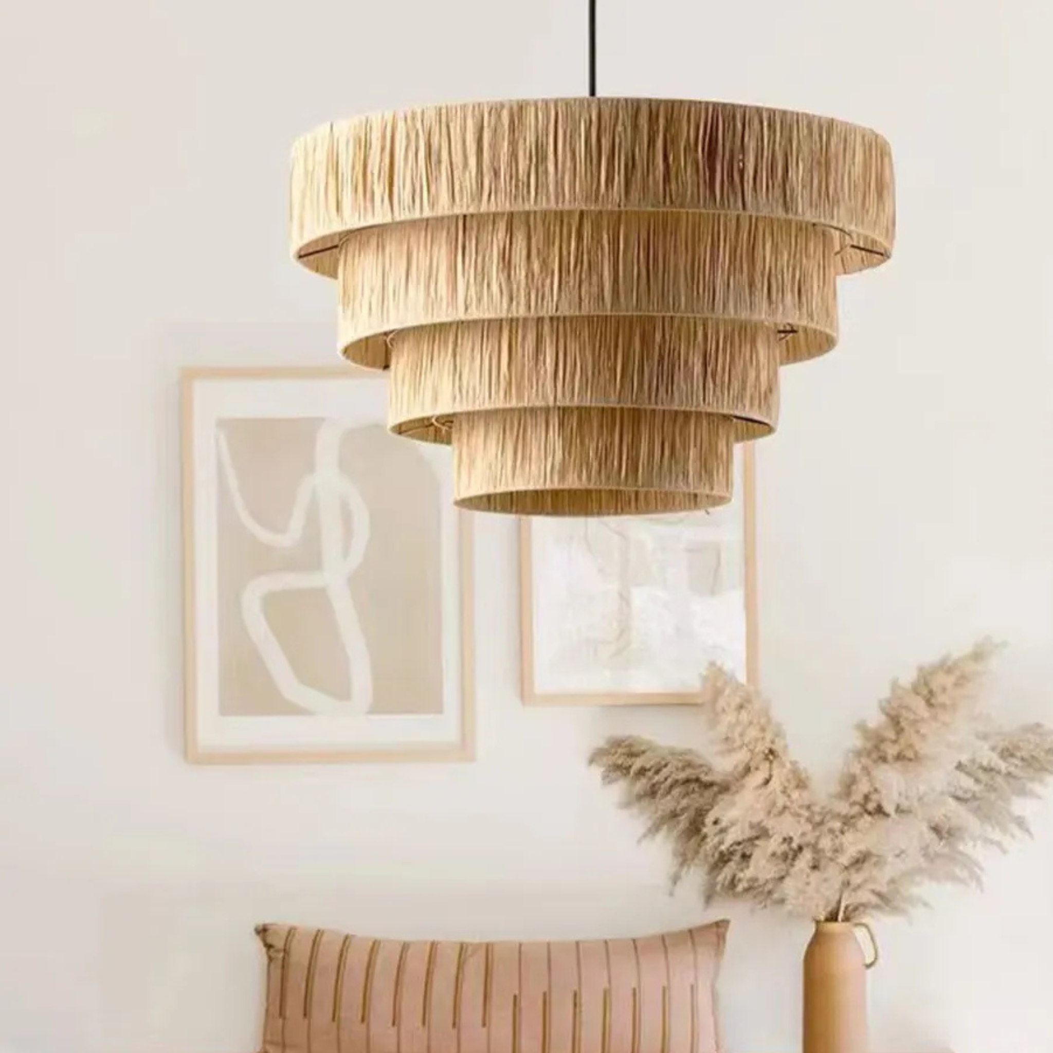 Raffia Multilayer Pendant Lamp LP-53