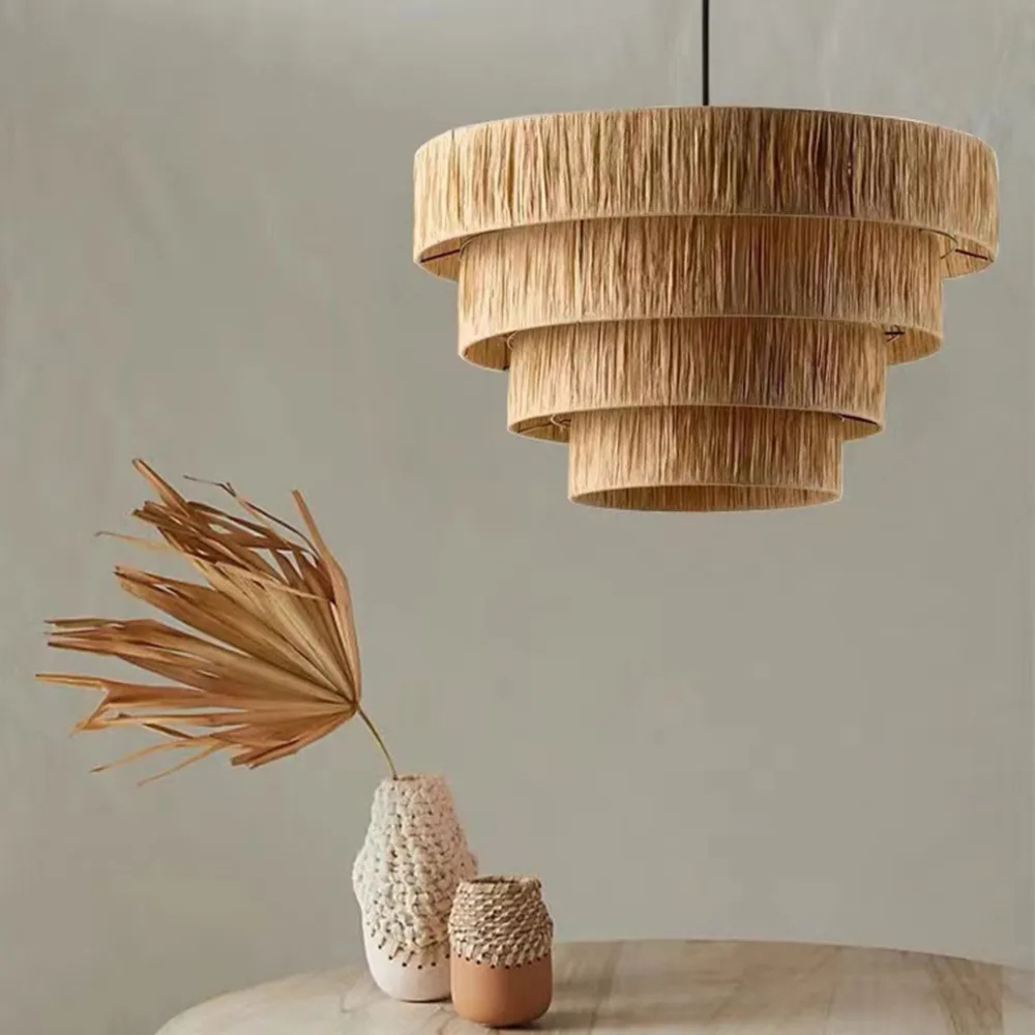 Raffia Multilayer Pendant Lamp LP-53