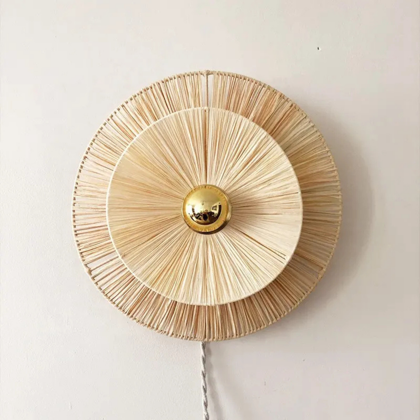 Raffia Wall Lamp