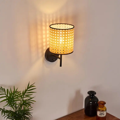 Wall Lamp | Cane Webbing Wall Lamp