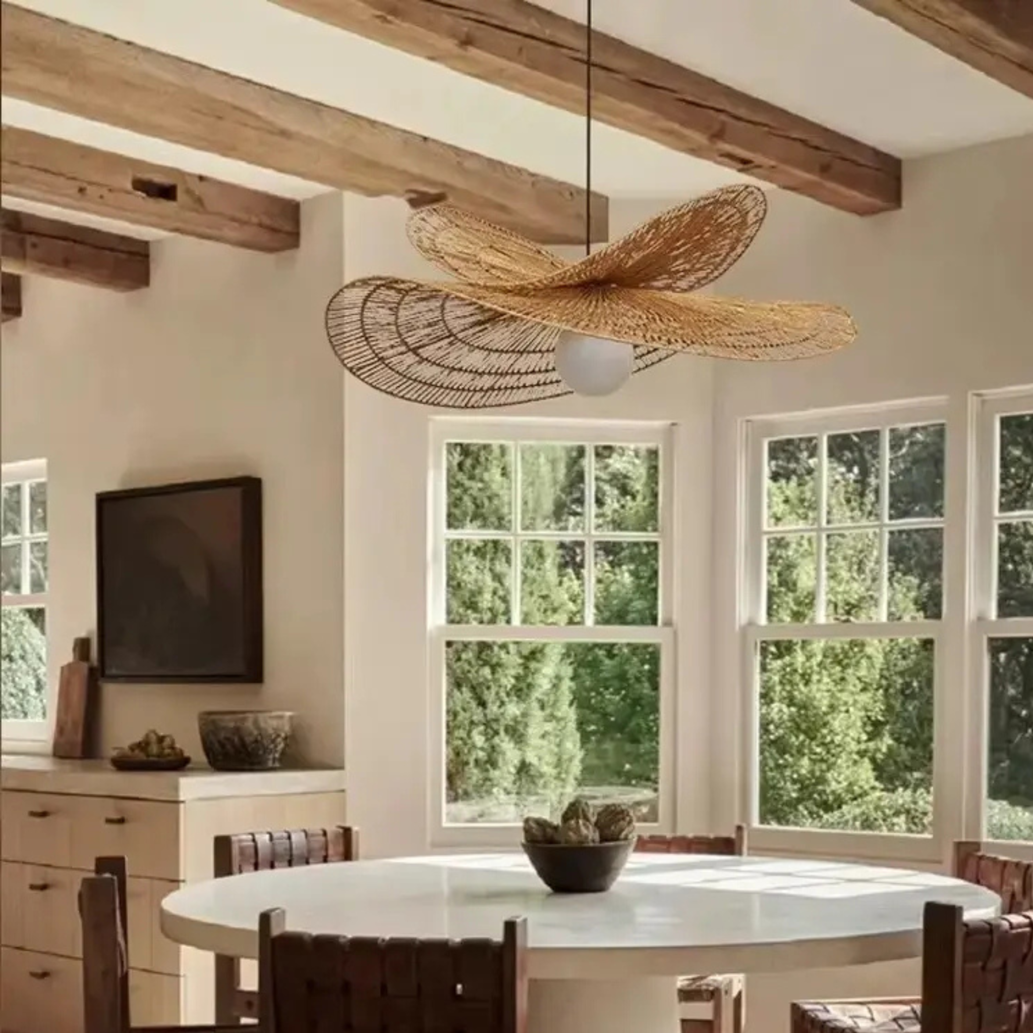 Raffia Pendant Lamp | Ceiling Raffia Lamp LP-13