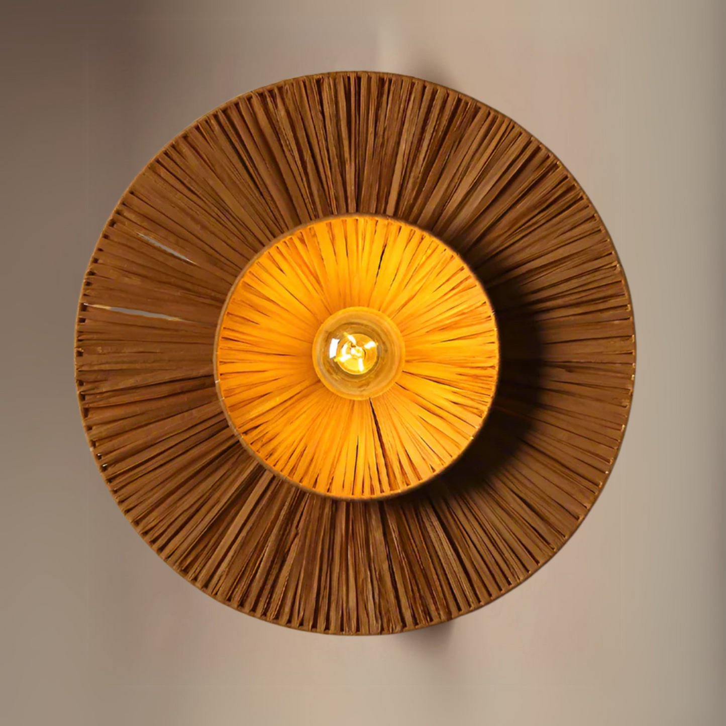 Raffia Wall Lamp