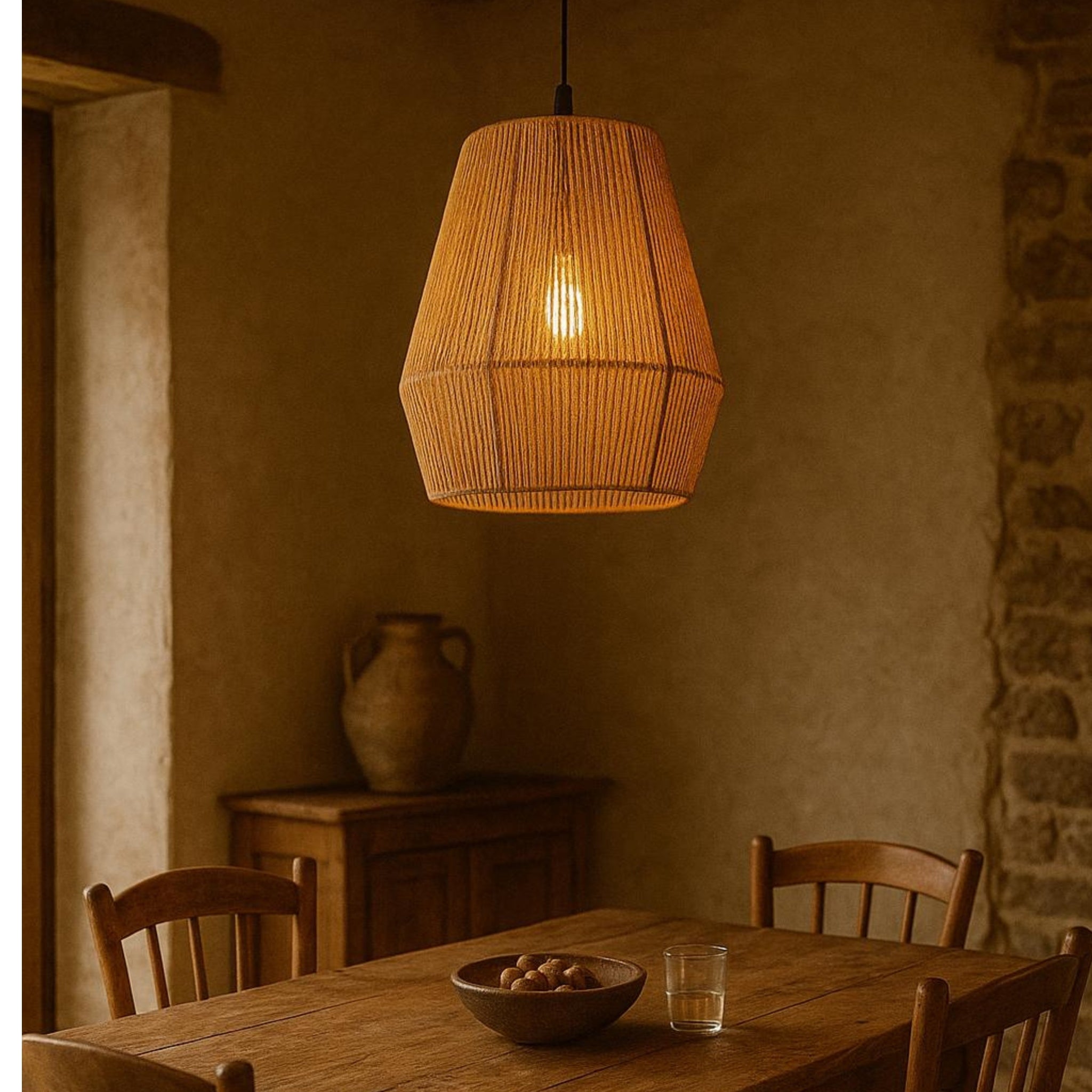 Jute Hanging Lamp | Pendant Lamp LP-15