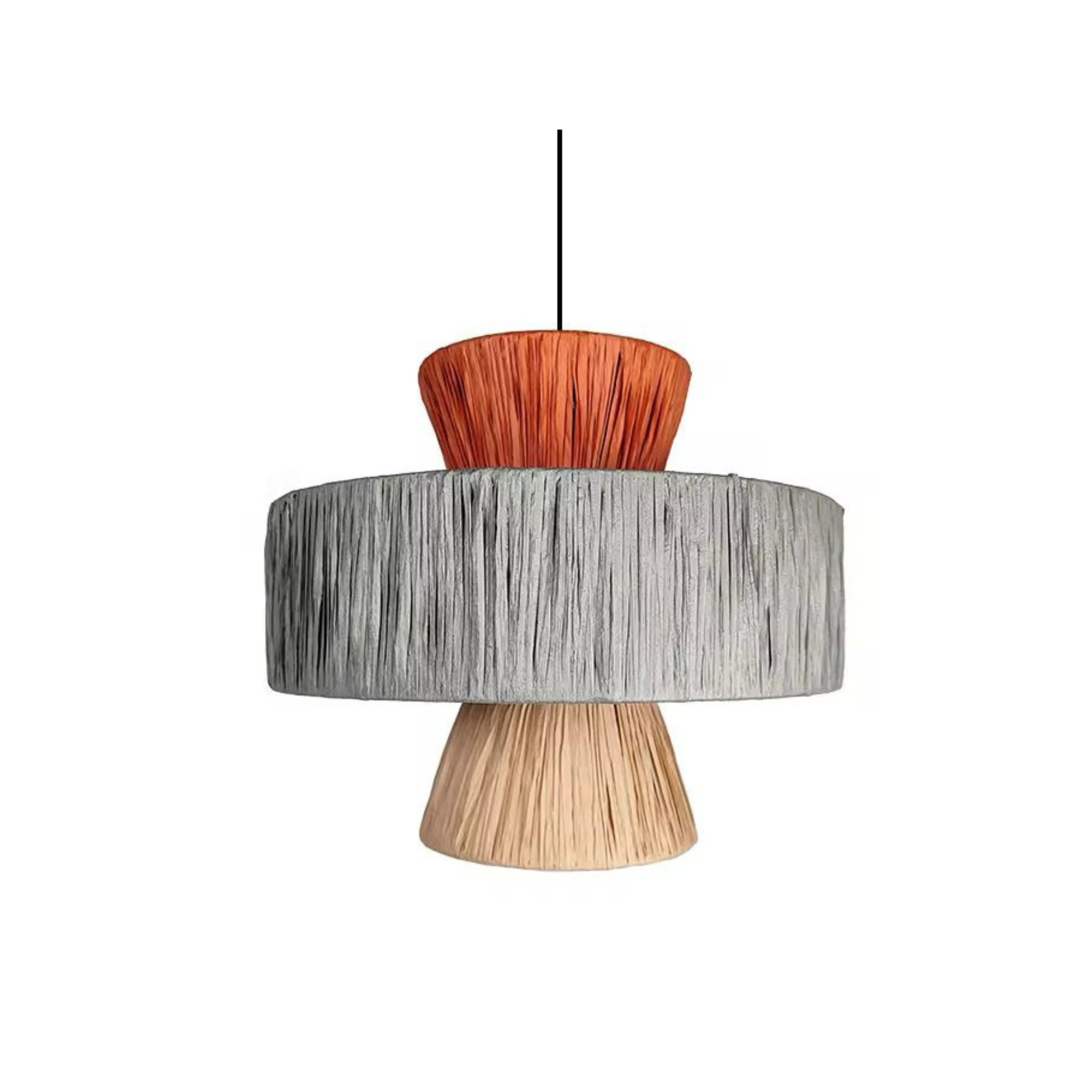 Raffia Multicolor Pendant Lamp Set of 3 LP-48