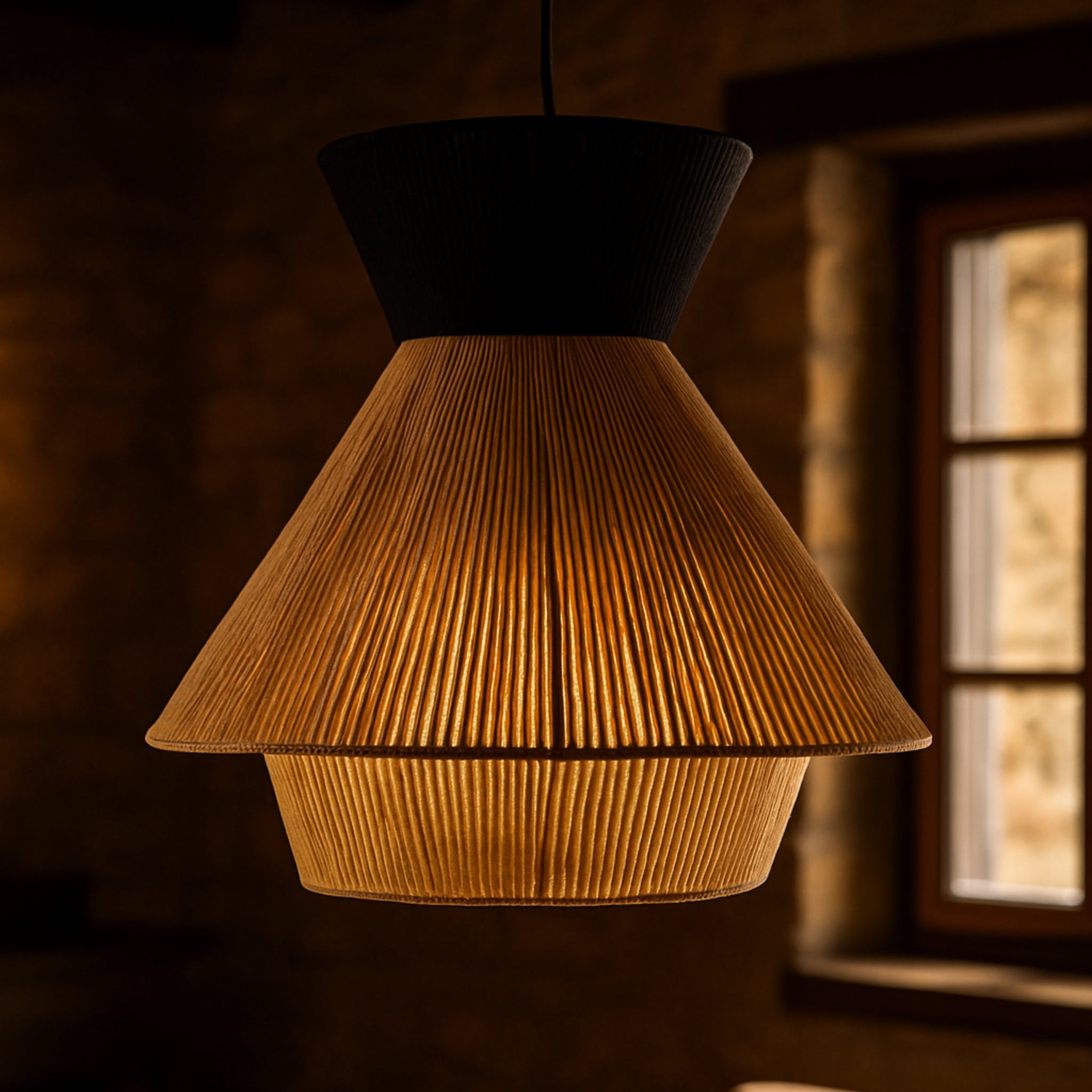 Raffia Pendant Lamp | Hanging Lamp for Living Room - Dining Room & Bedroom LP-69