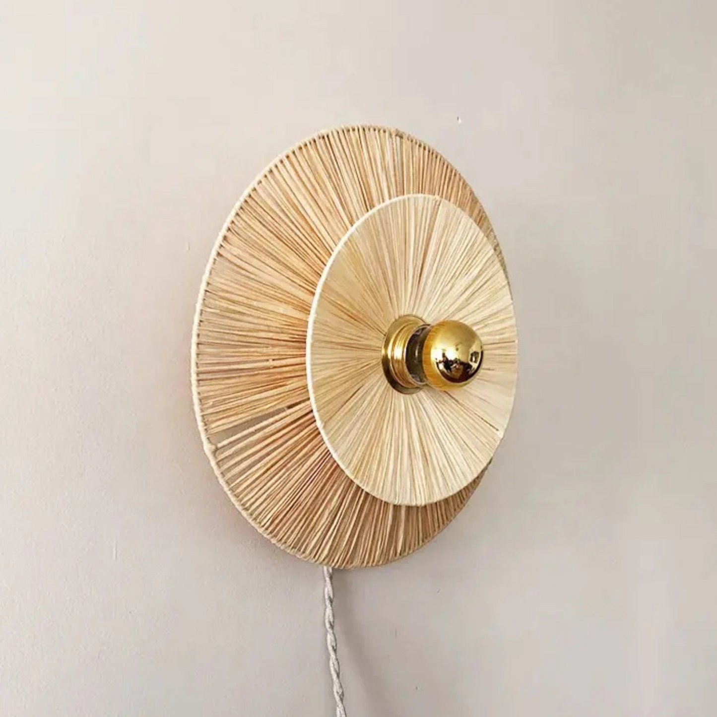 Raffia Wall Lamp