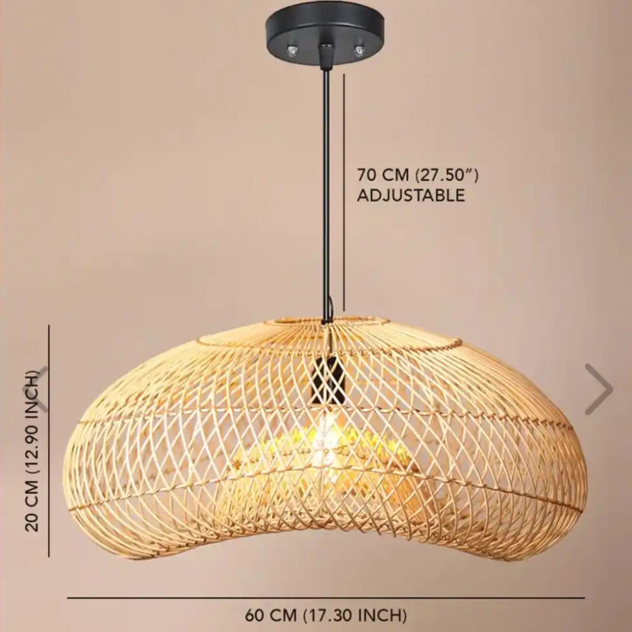 Cane Hanging Lamp | Cane Large Pendant Lamp LP-62