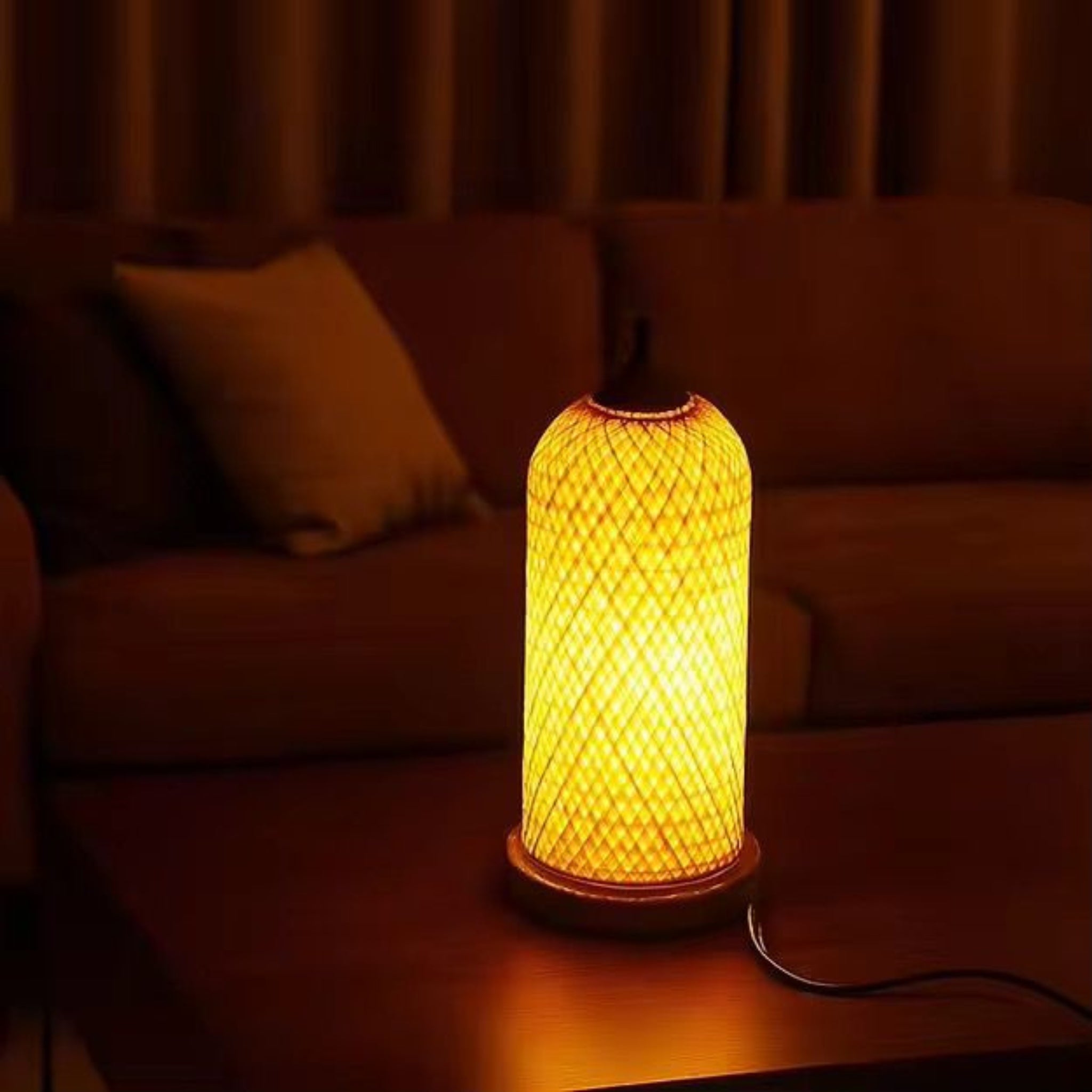 Bamboo Table Lamp | Bamboo Side Table Lamp LP-89