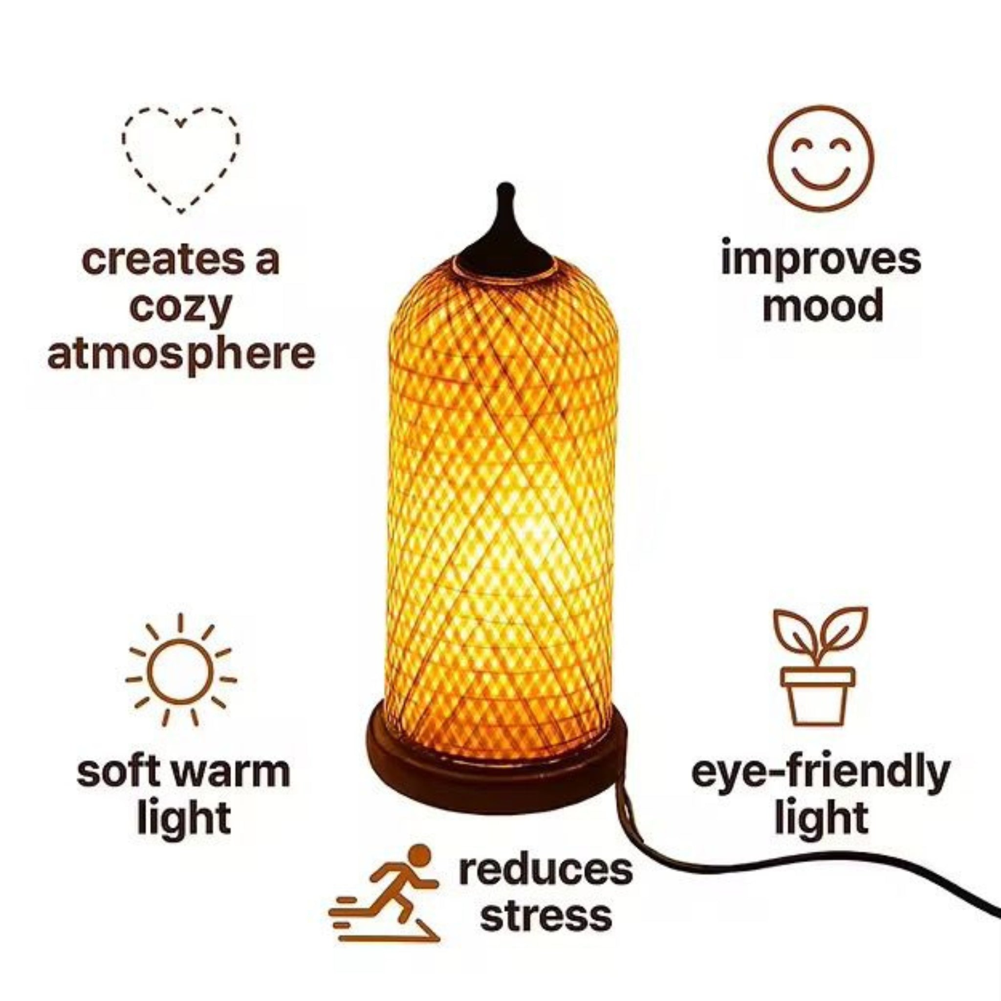 Bamboo Table Lamp | Bamboo Side Table Lamp LP-89