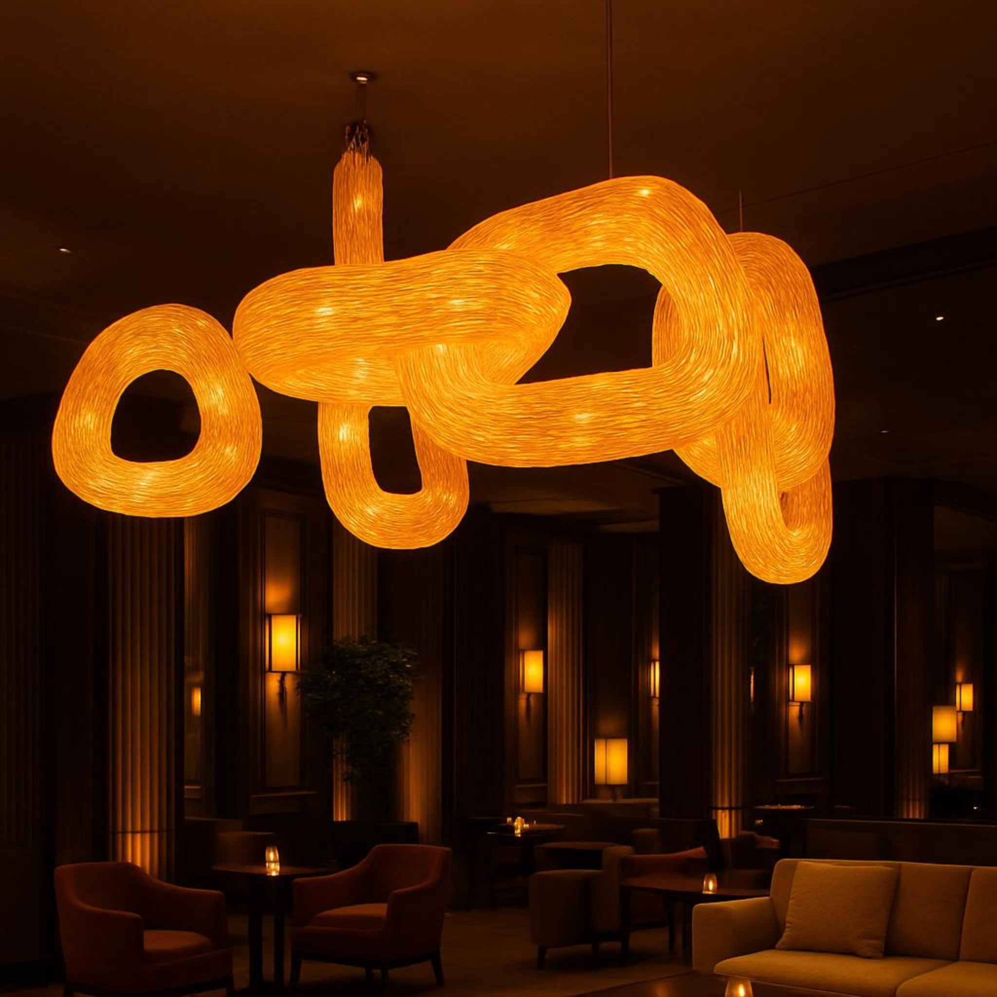 Cane Large Ceiling Lamp | Cane Large Chandelier LP-81