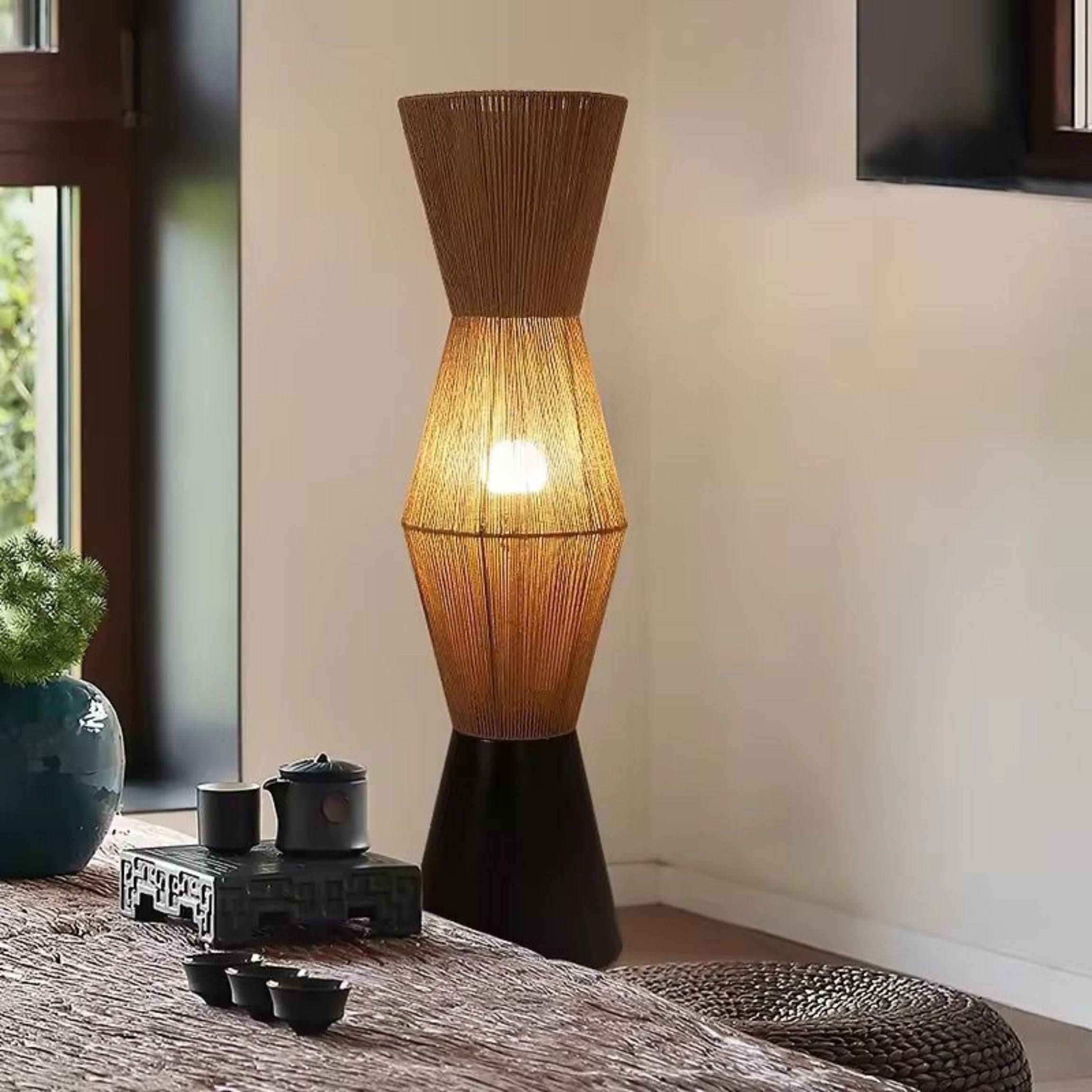Raffia Floor Lamp | Boho style Floor Lamp LP-82