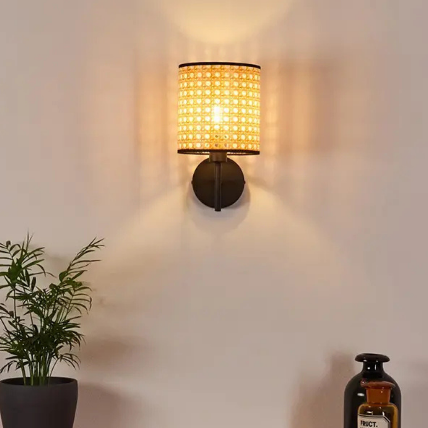 Wall Lamp | Cane Webbing Wall Lamp