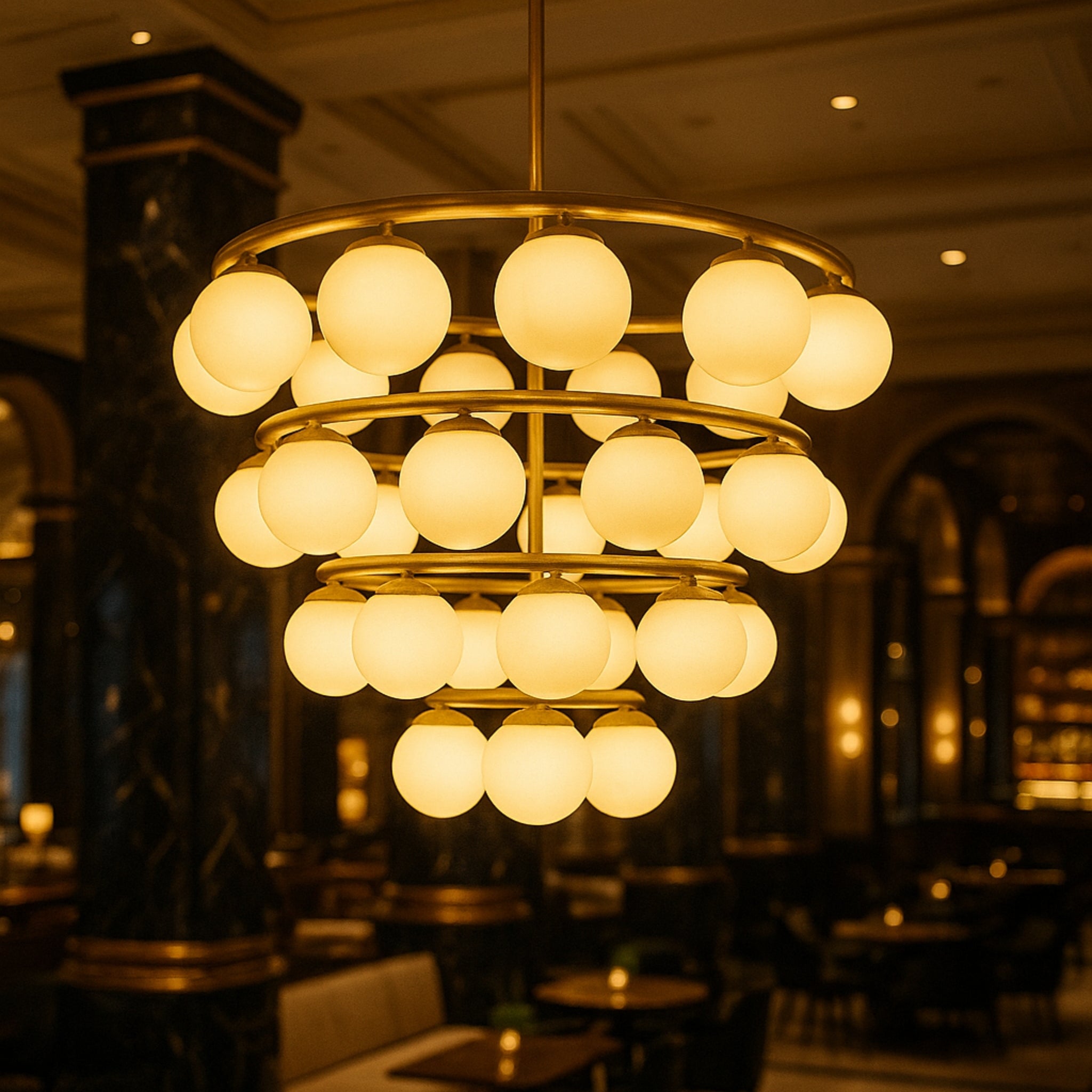 Malleable Glass Chandelier LP-70