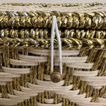 Hemp Rope &amp; Cotton Hamper basket