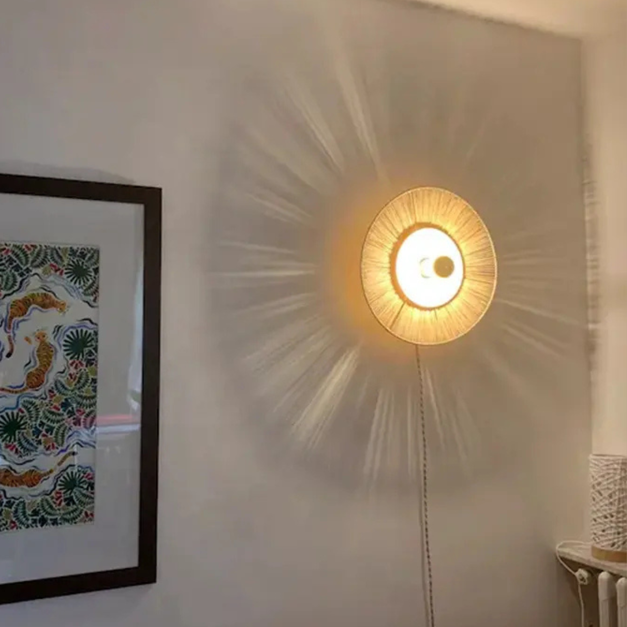 Raffia Wall Lamp LP-41