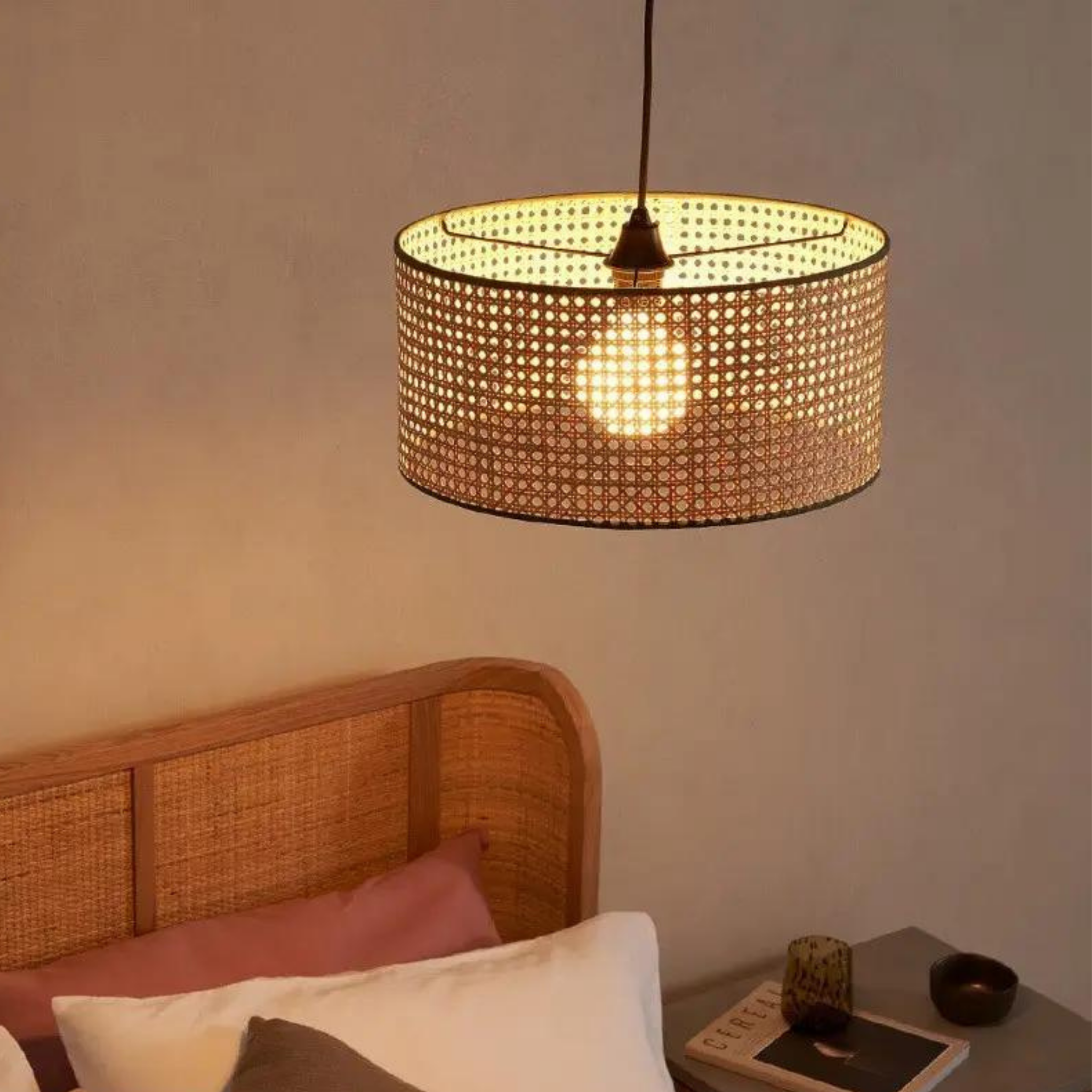 Cane Webbing Lamp | Rattan Pendant Lamp LP-28