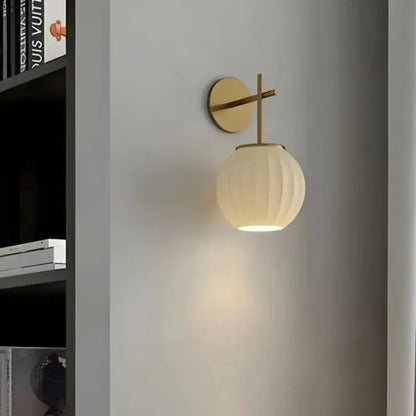 While Silk Fabric Wall Lamp | Wall Lamp LP-65