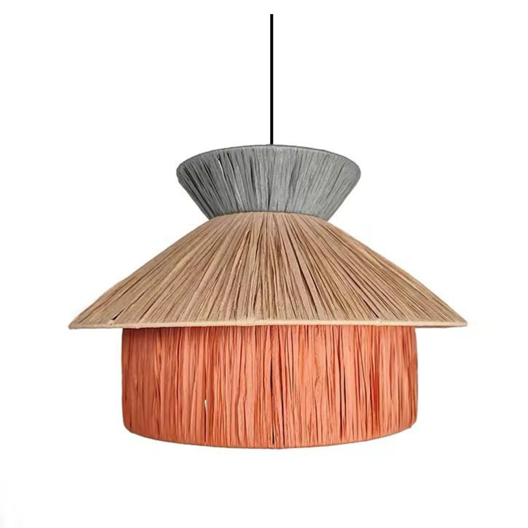 Raffia Multicolor Pendant Lamp Set of 3 LP-48