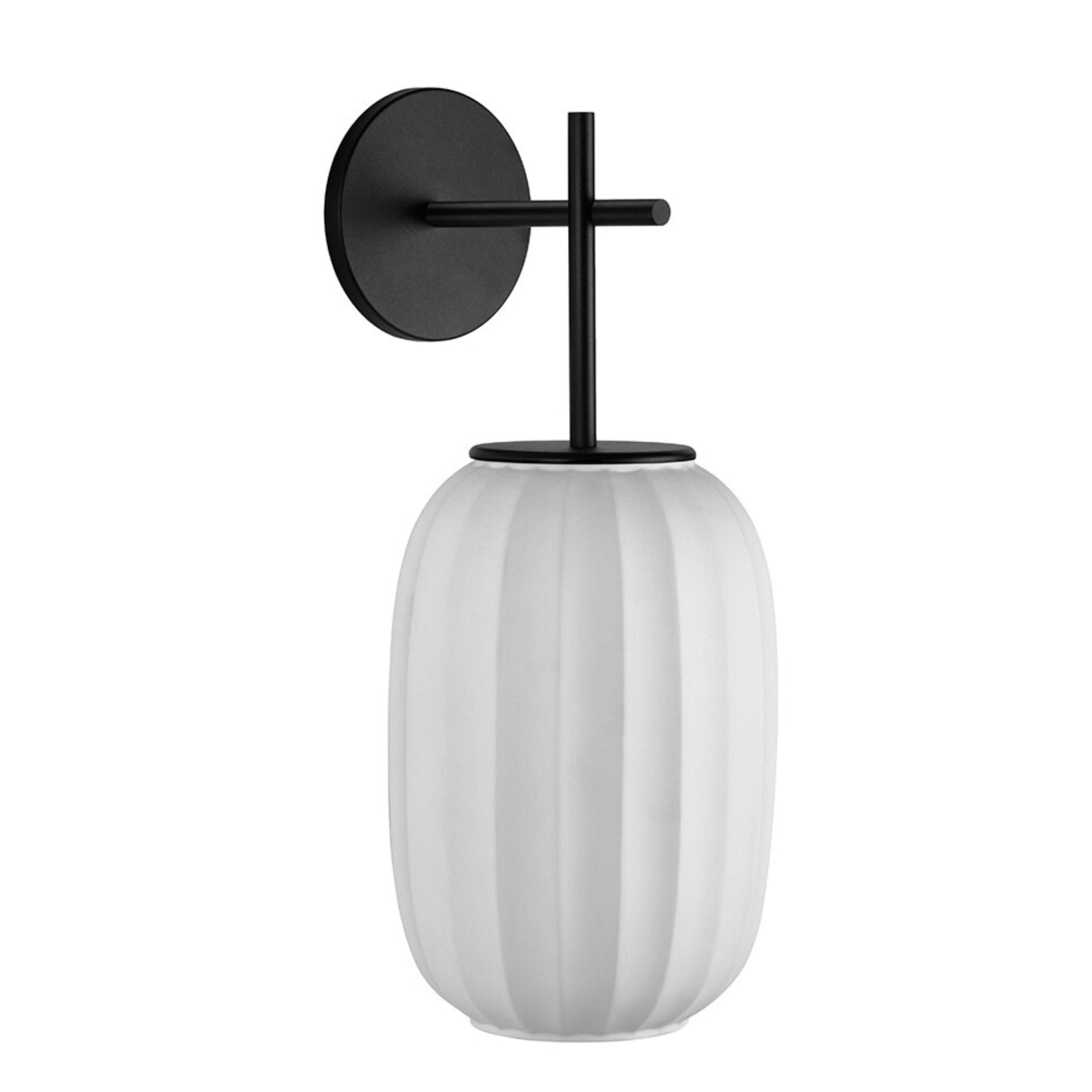 White Fabric Japanese Style Wall Lamp | Living Room, Bedroom, Hotel, Residential Space LP-66