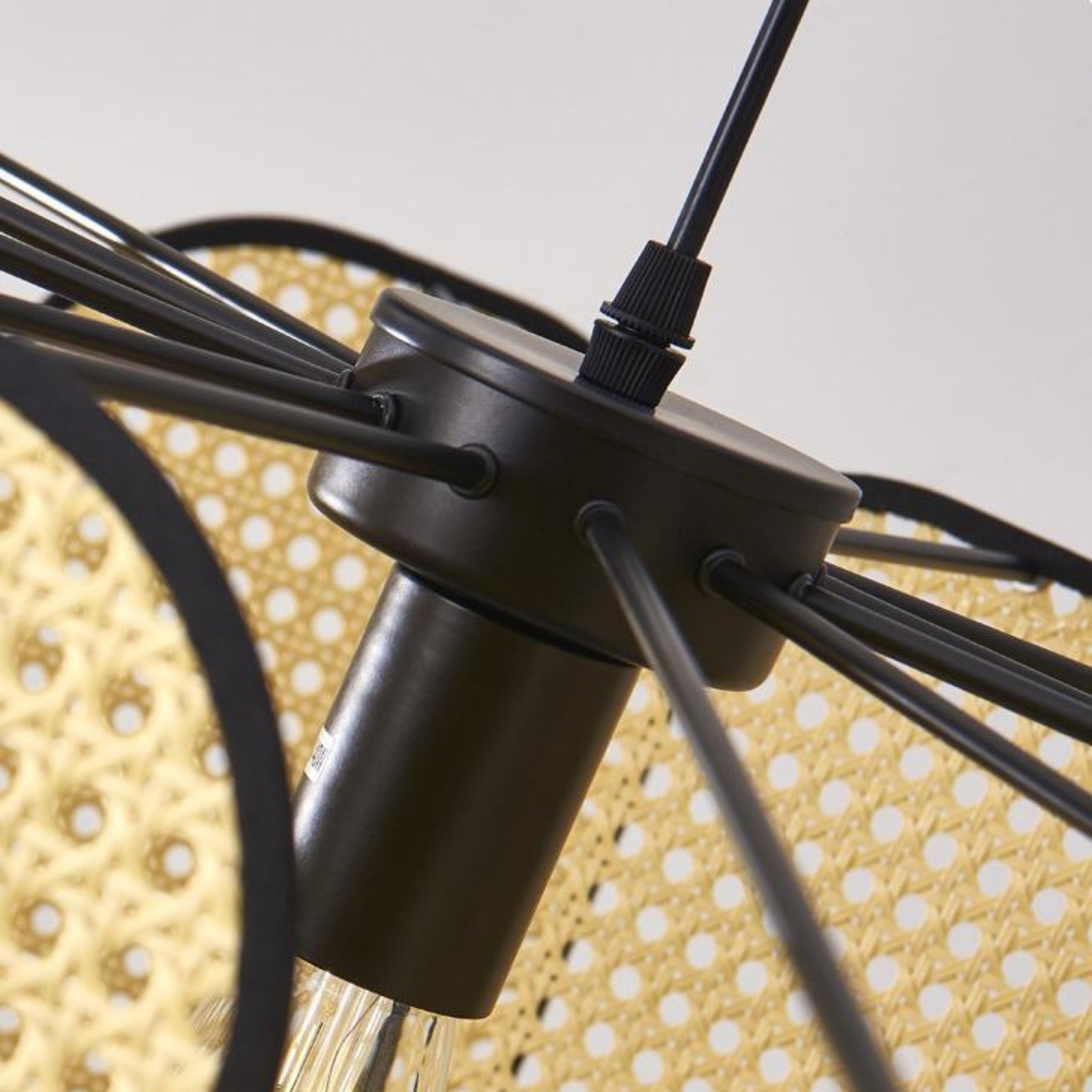 Cane Webbing Round Pendant Lamp LP-79 | Rattan Pendant Lamp