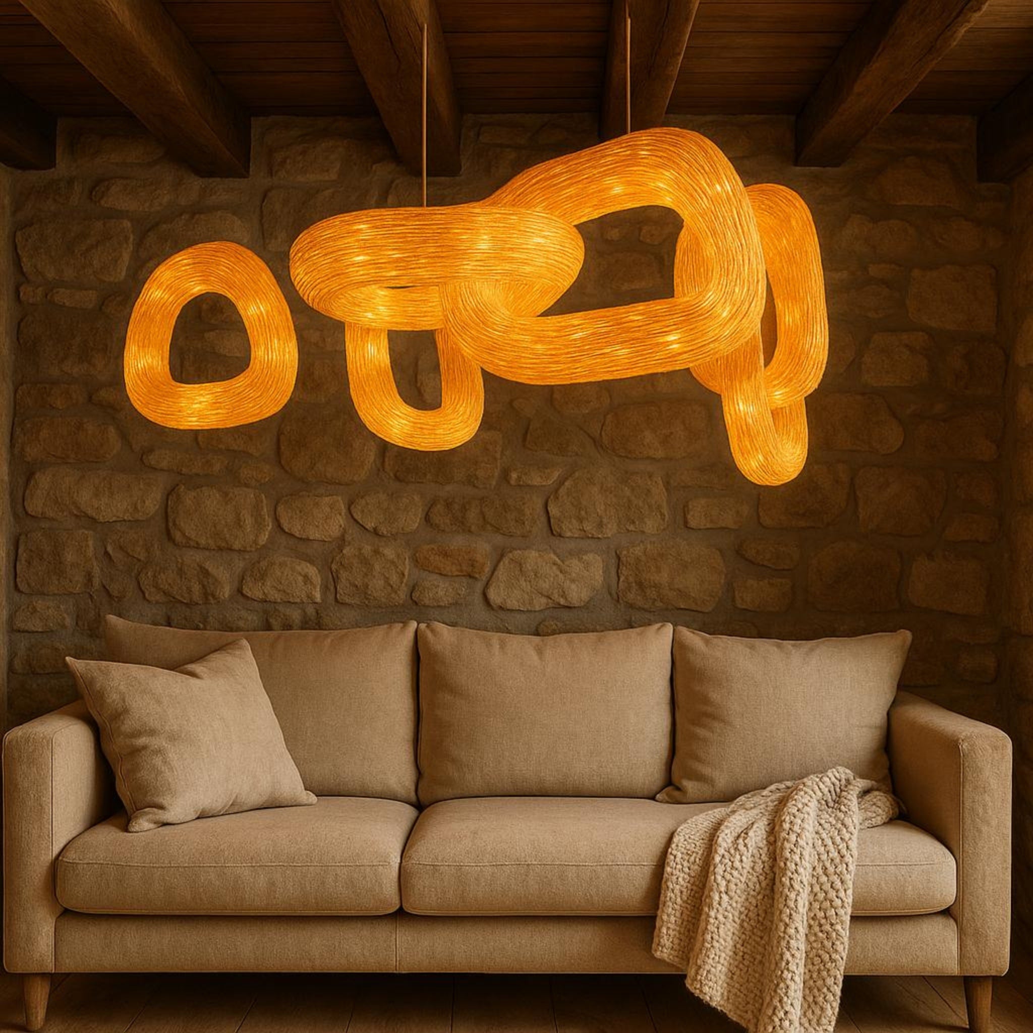 Cane Large Ceiling Lamp | Cane Large Chandelier LP-81