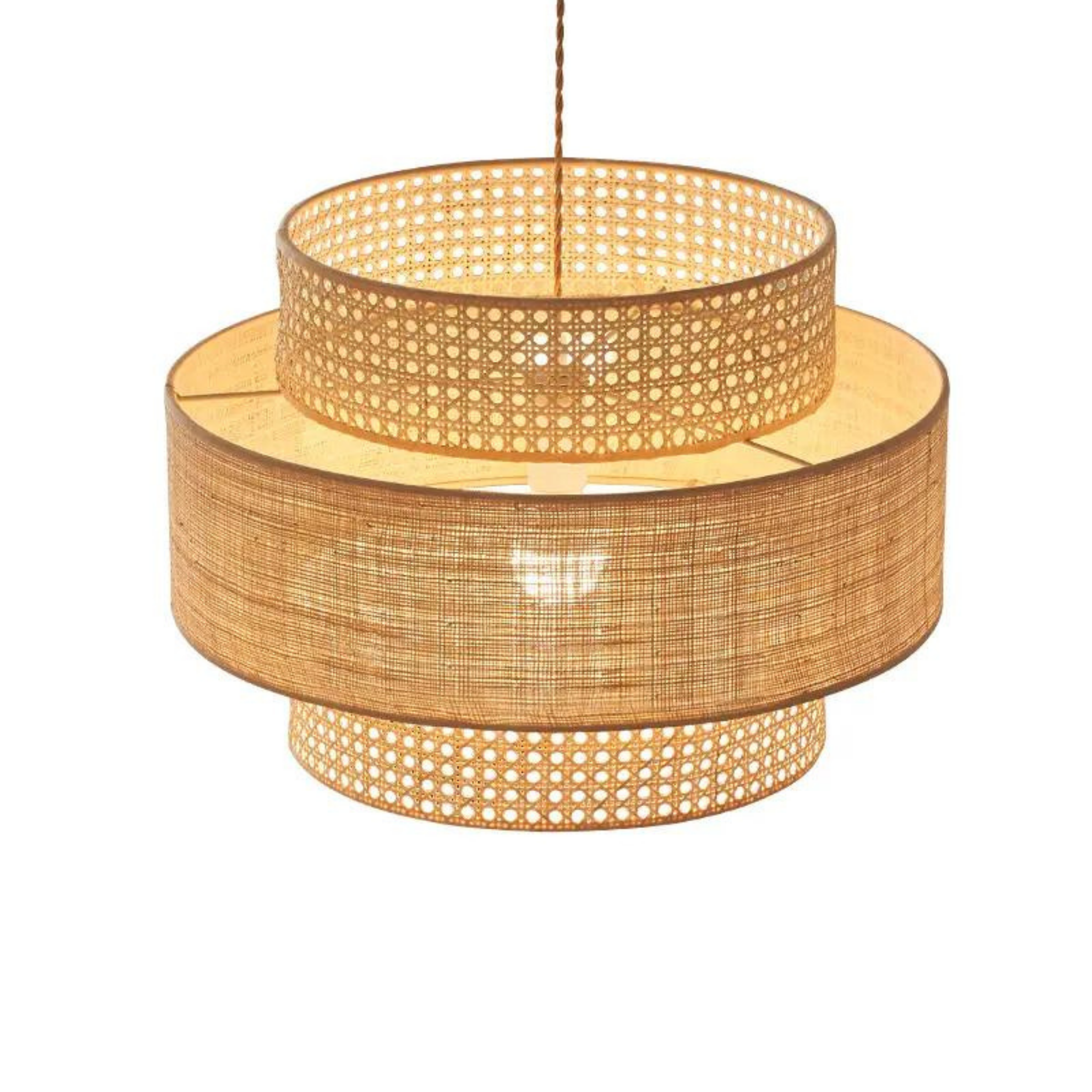 Cane Webbing Lamp | Rattan Pendant Lamp LP-27