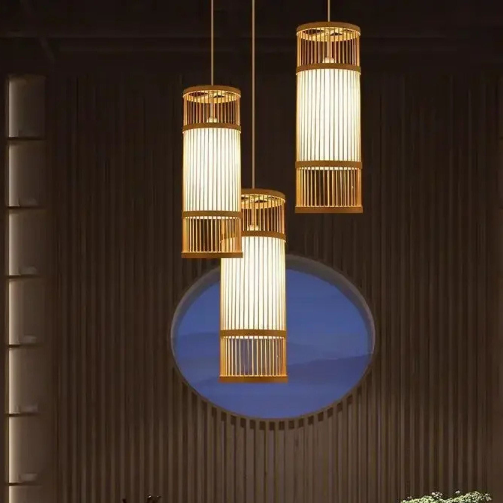Bamboo Hanging Lamp | Bamboo Pendant Lamp LP-60