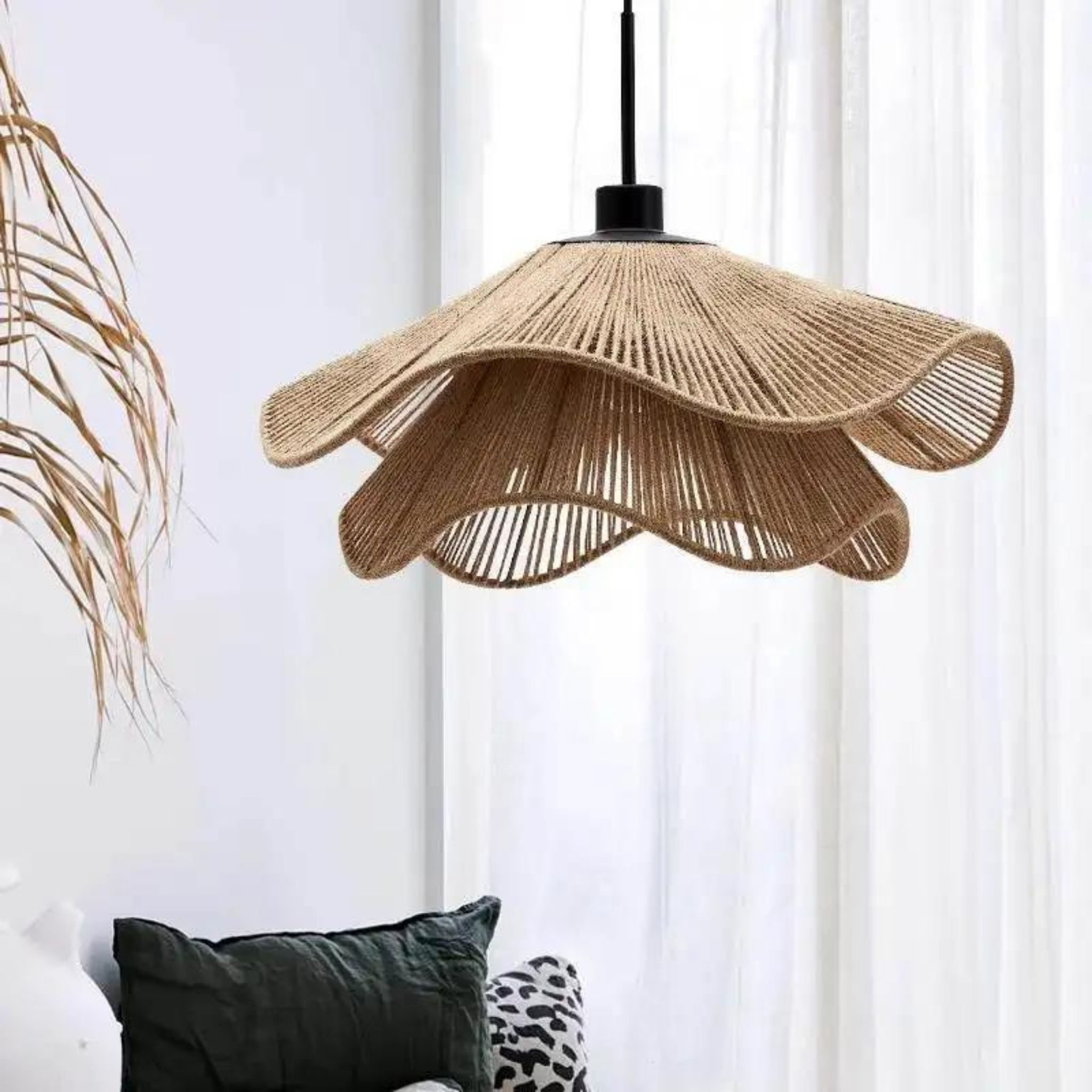 Raffia Pendant Lamp | Hemp Rope Pendant Lamp LP-59