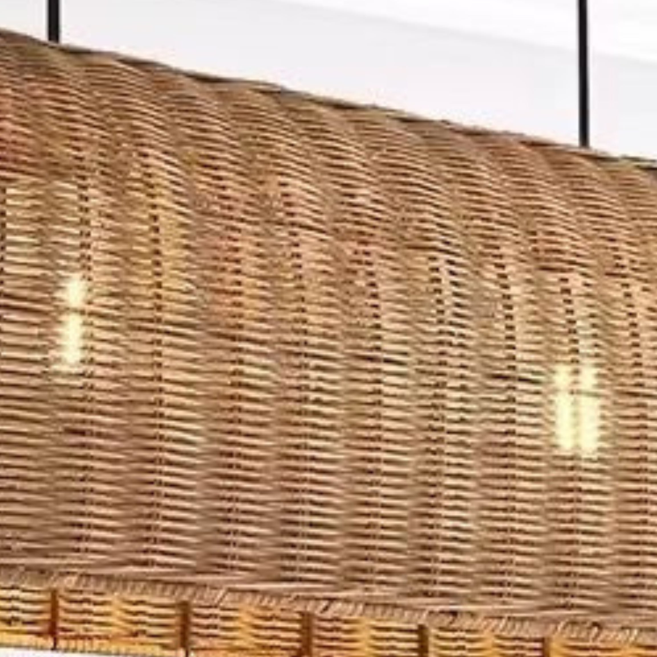 Rattan Hanging Chandelier | Rattan Boho Style Chandelier LP-86