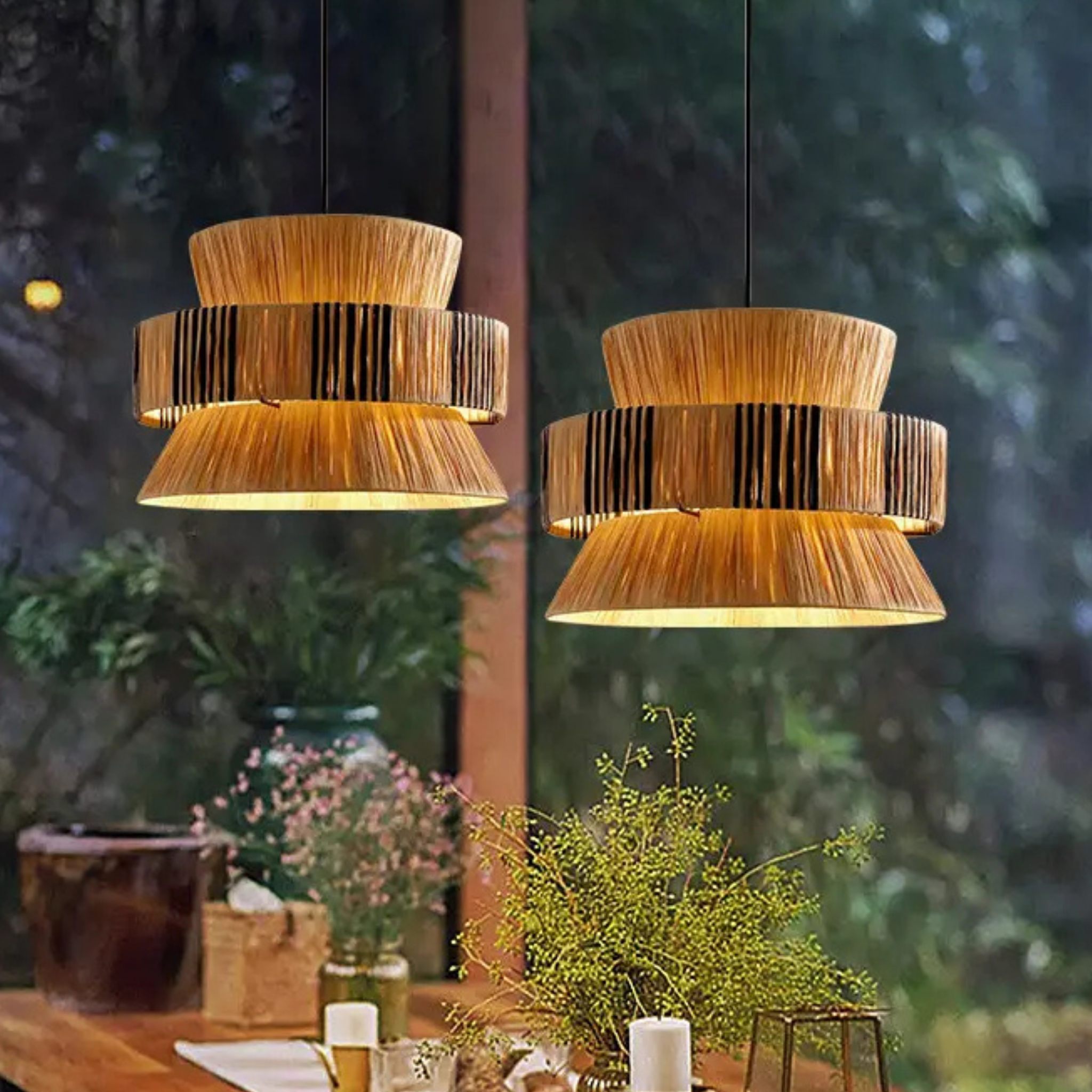 Raffia Pendant Lamp LP-37